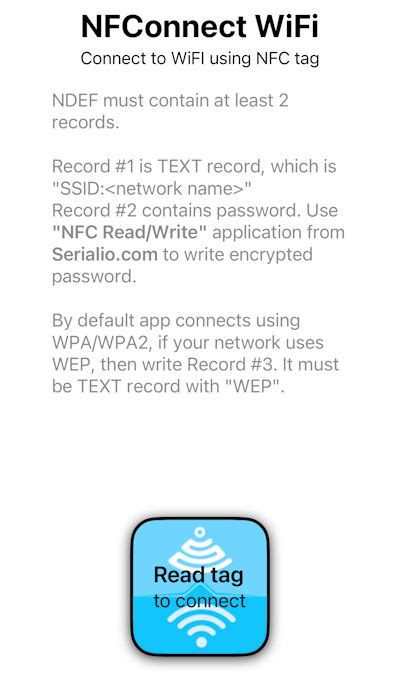 share wifi password with nfc tag iphone|scan nfc tag for wifi.